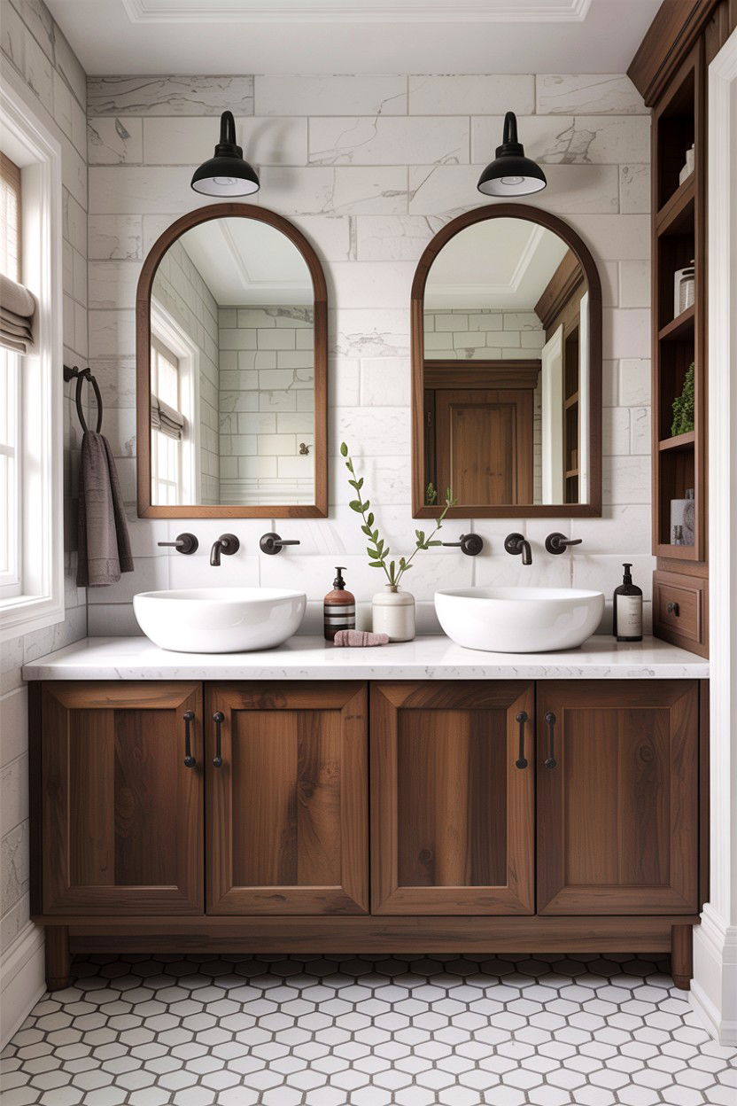 Galley Bathroom Double Vanity - 30 galley bathroom ideas