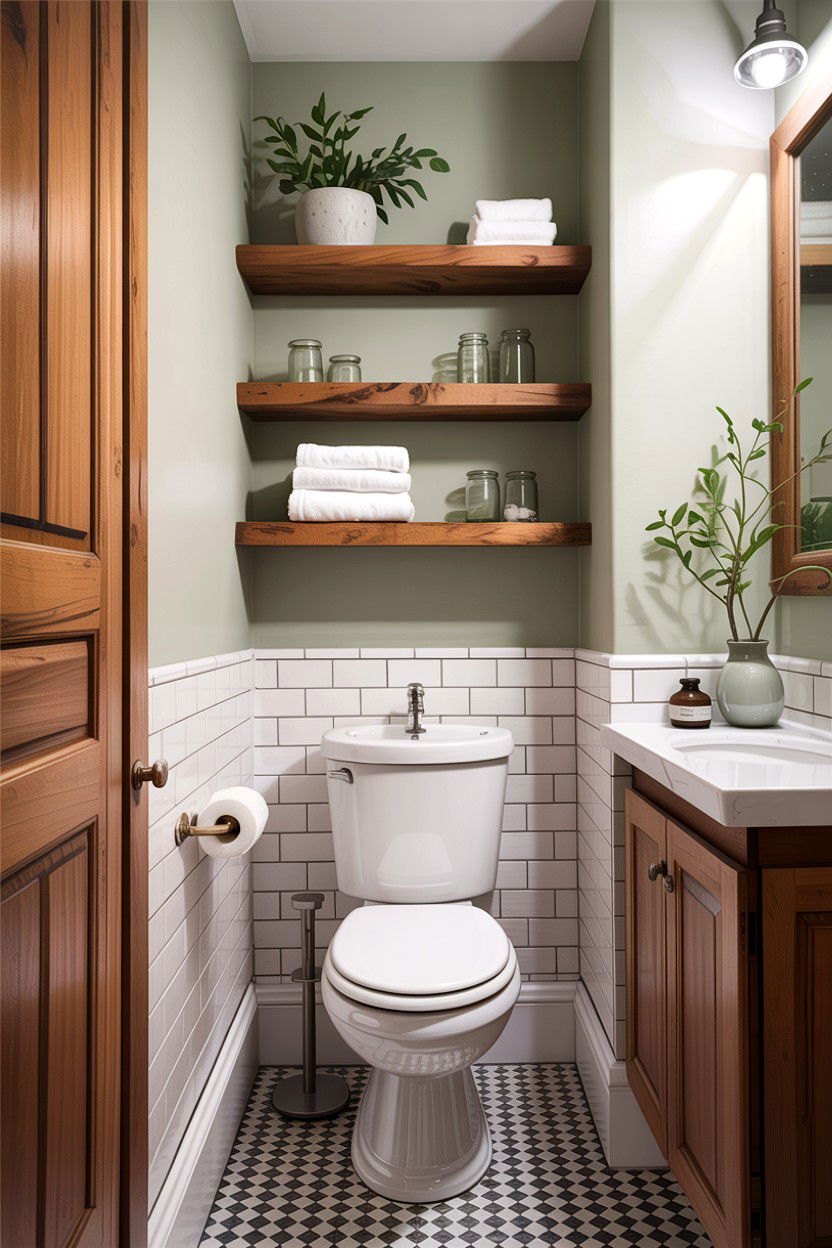 Galley Bathroom Open Shelving - 30 galley bathroom ideas