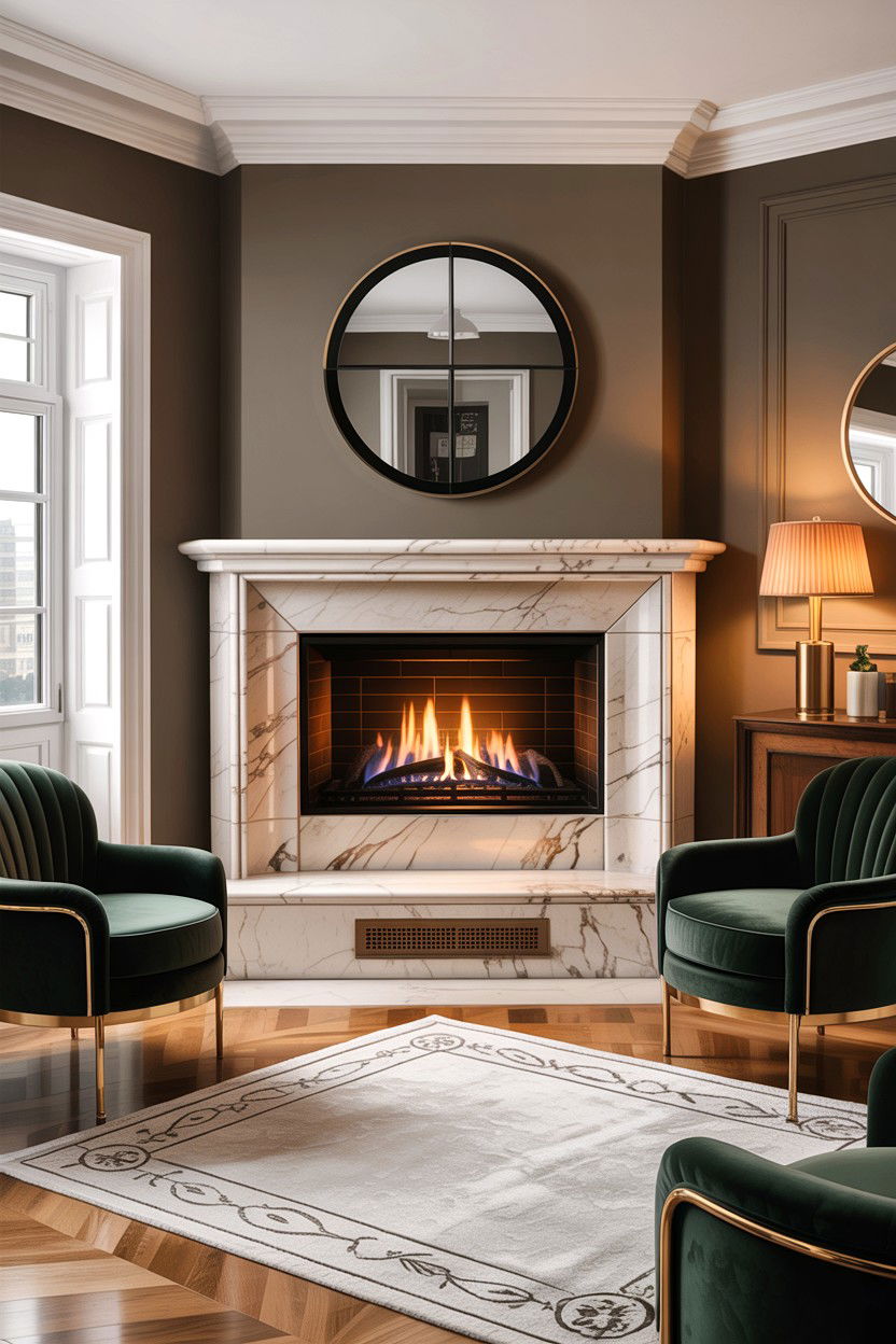 Gas Corner Fireplace - 30 living room corner fireplace ideas