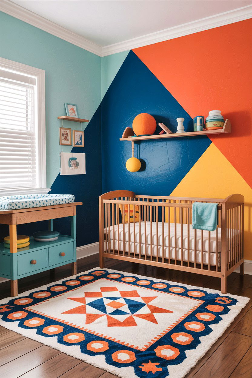 Geometric Baby Room - 30 baby bedroom ideas