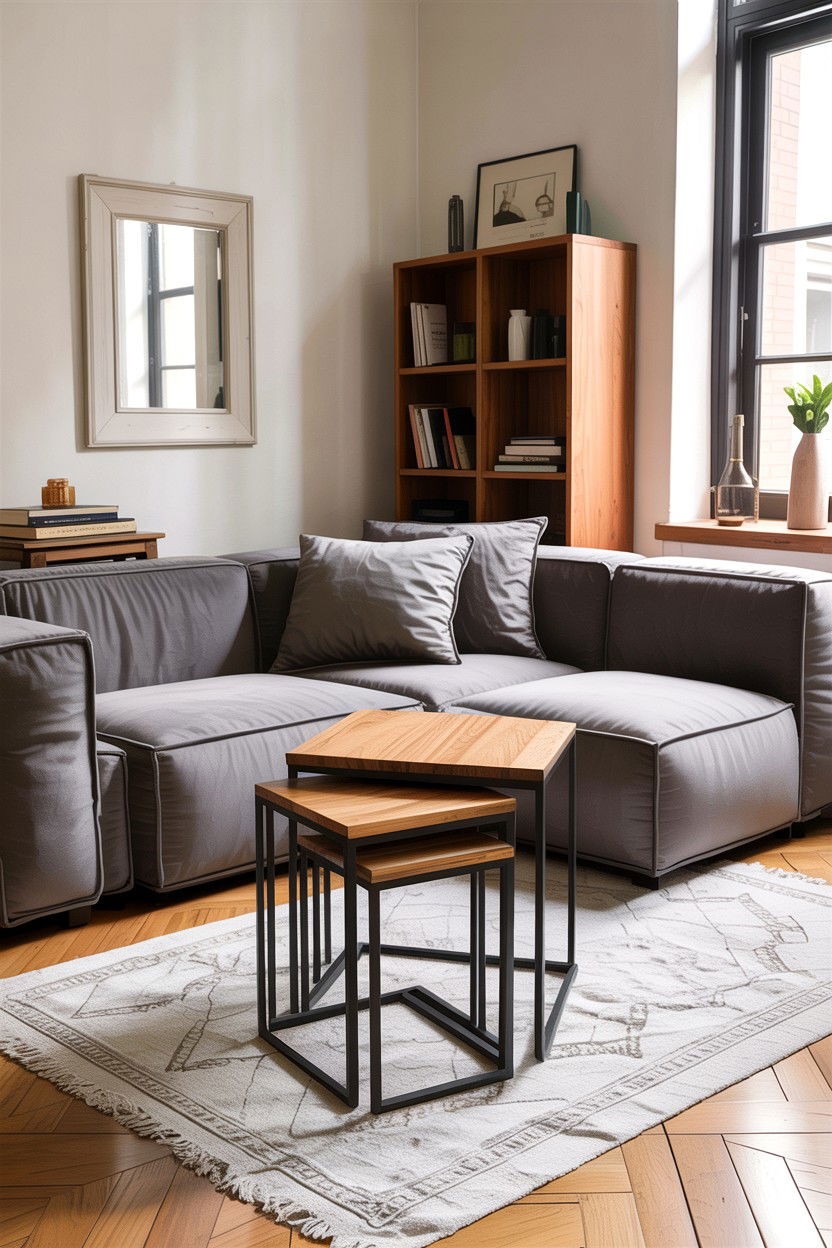 Geometric Nesting Tables - 30 living room Italian furniture ideas