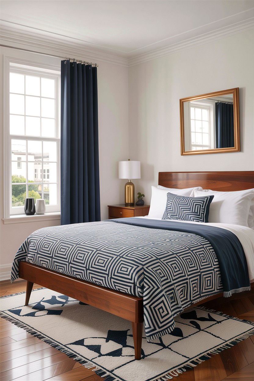 Geometric Pattern Bedspread - 30 bedroom bedspreads