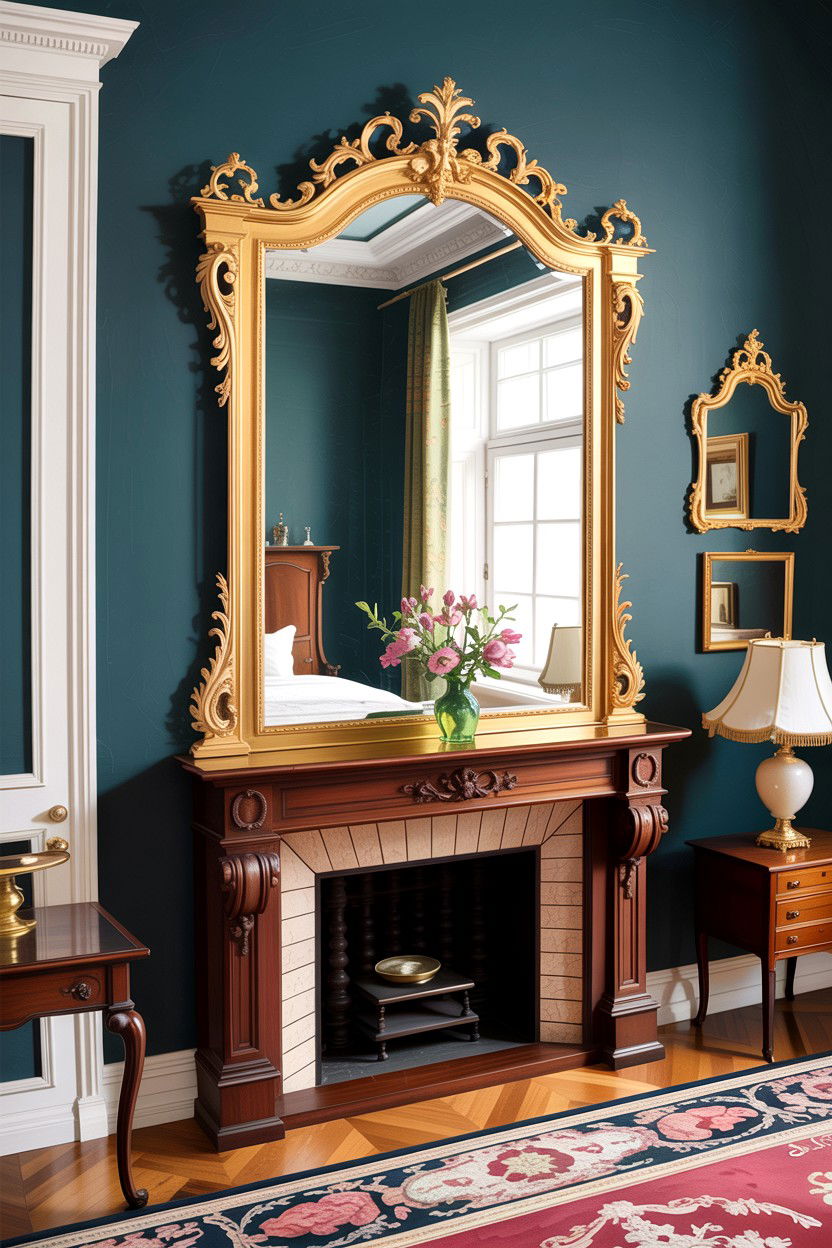 Gilded Mirror - 30 Edwardian bedroom ideas