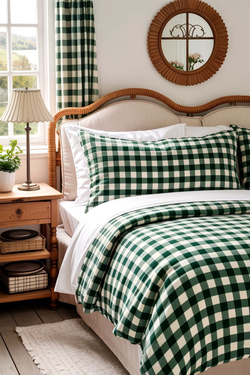 Gingham Pillowcase - 30 bedroom pillowcases