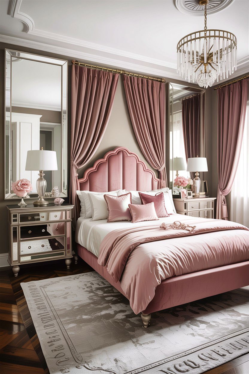 Glam Style Bedroom - 30 feminine bedroom ideas
