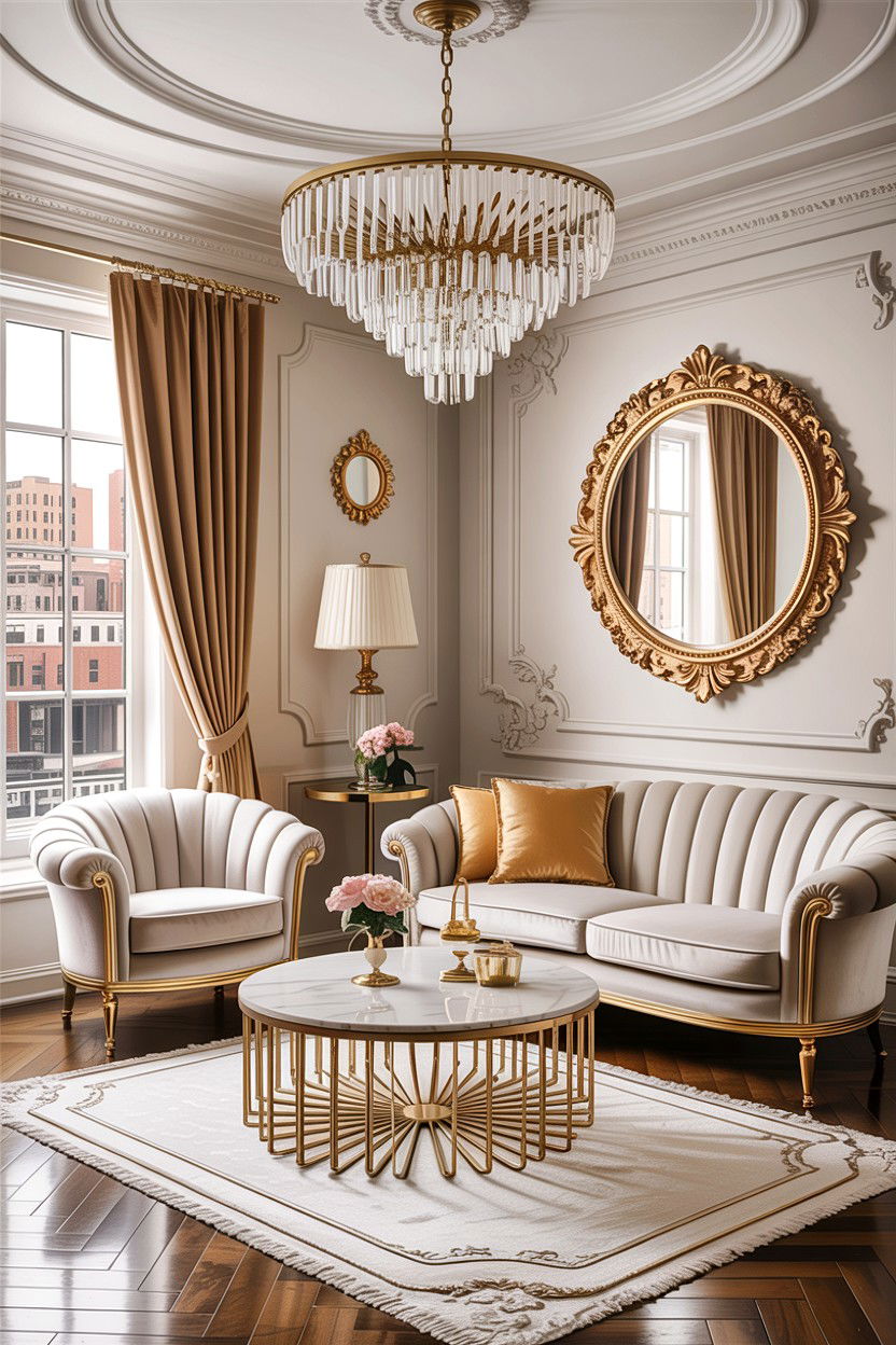 Glamorous Gold Accent Set - 30 affordable living room sets