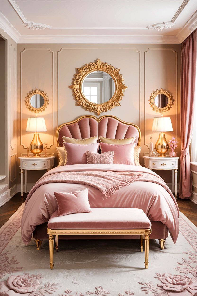 Glamorous Gold Bedroom - 30 condo bedroom ideas