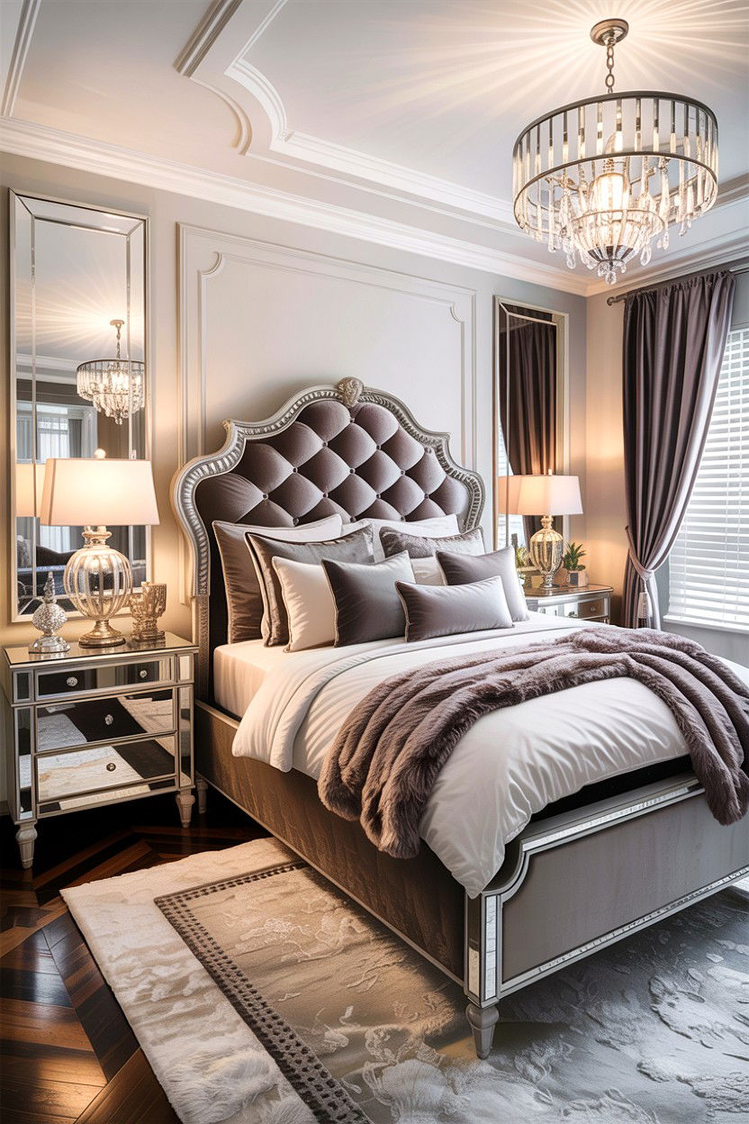 Glamorous Master Suite - 30 bedroom inspiration ideas