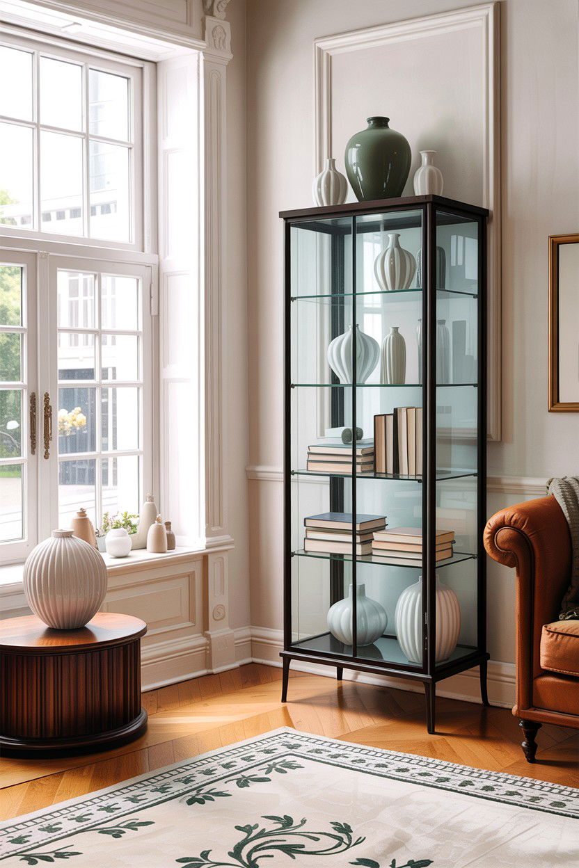 Glass Display Cabinet - 30 living room Italian furniture ideas