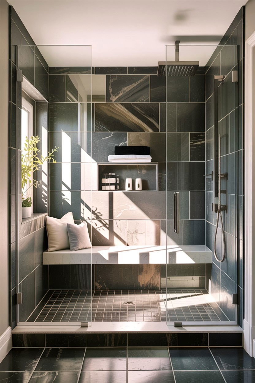 Glass Walk In Shower - 30 bathroom balance ideas