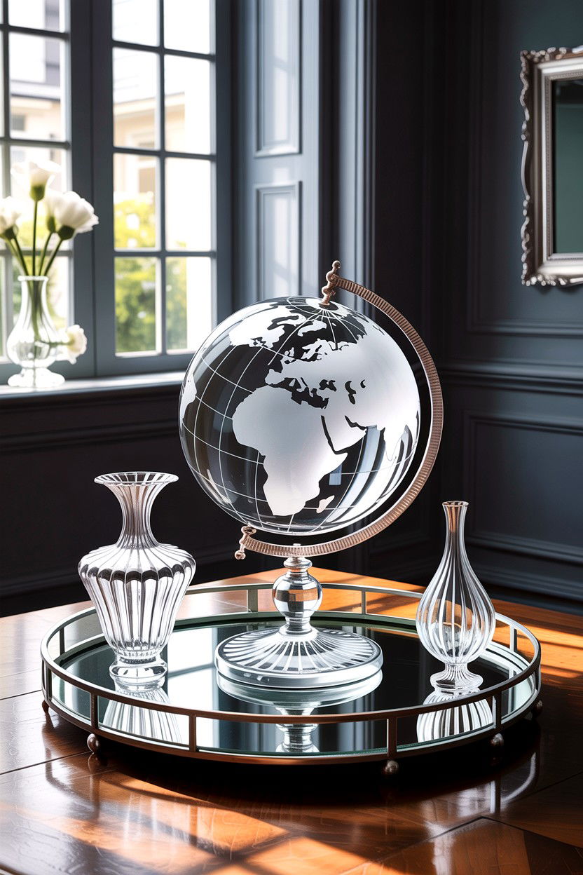 Glass decorative globe - 30 living room globes
