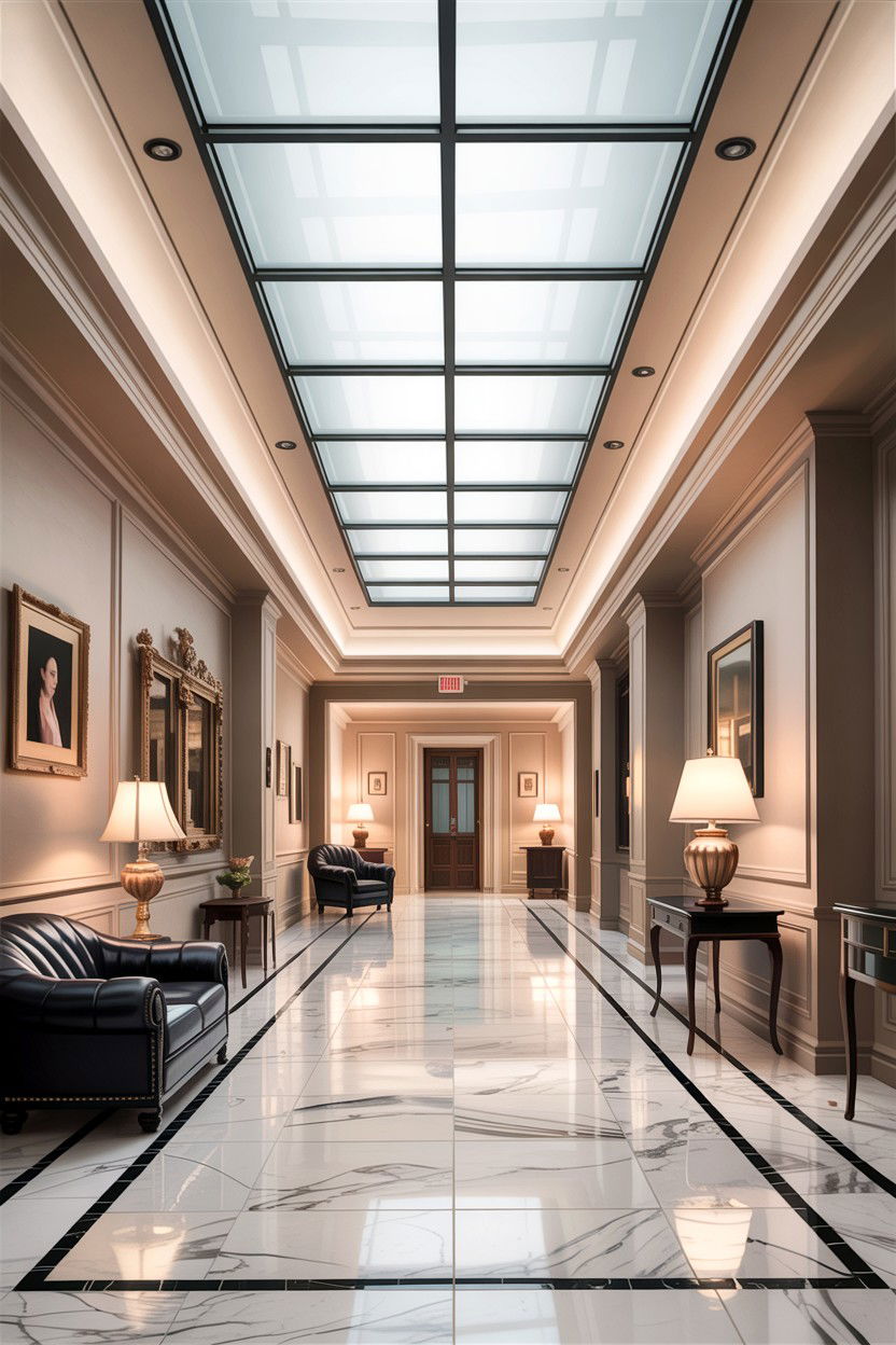 Glass false ceiling hall - 30 living room false ceiling designs