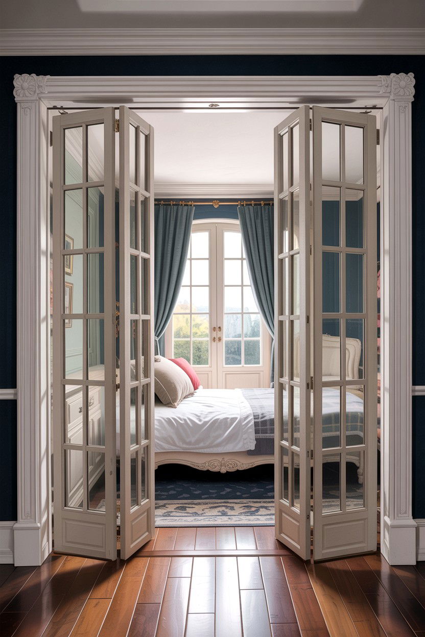 Glass panel bifold doors - 30 bedroom bifold doors