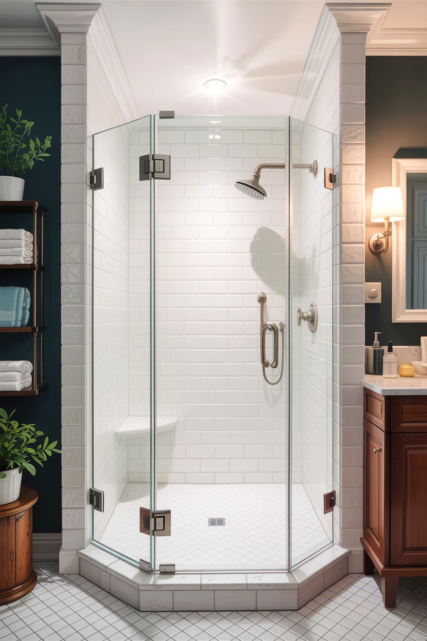 Glass shower door deep clean - 30 easy bathroom updates