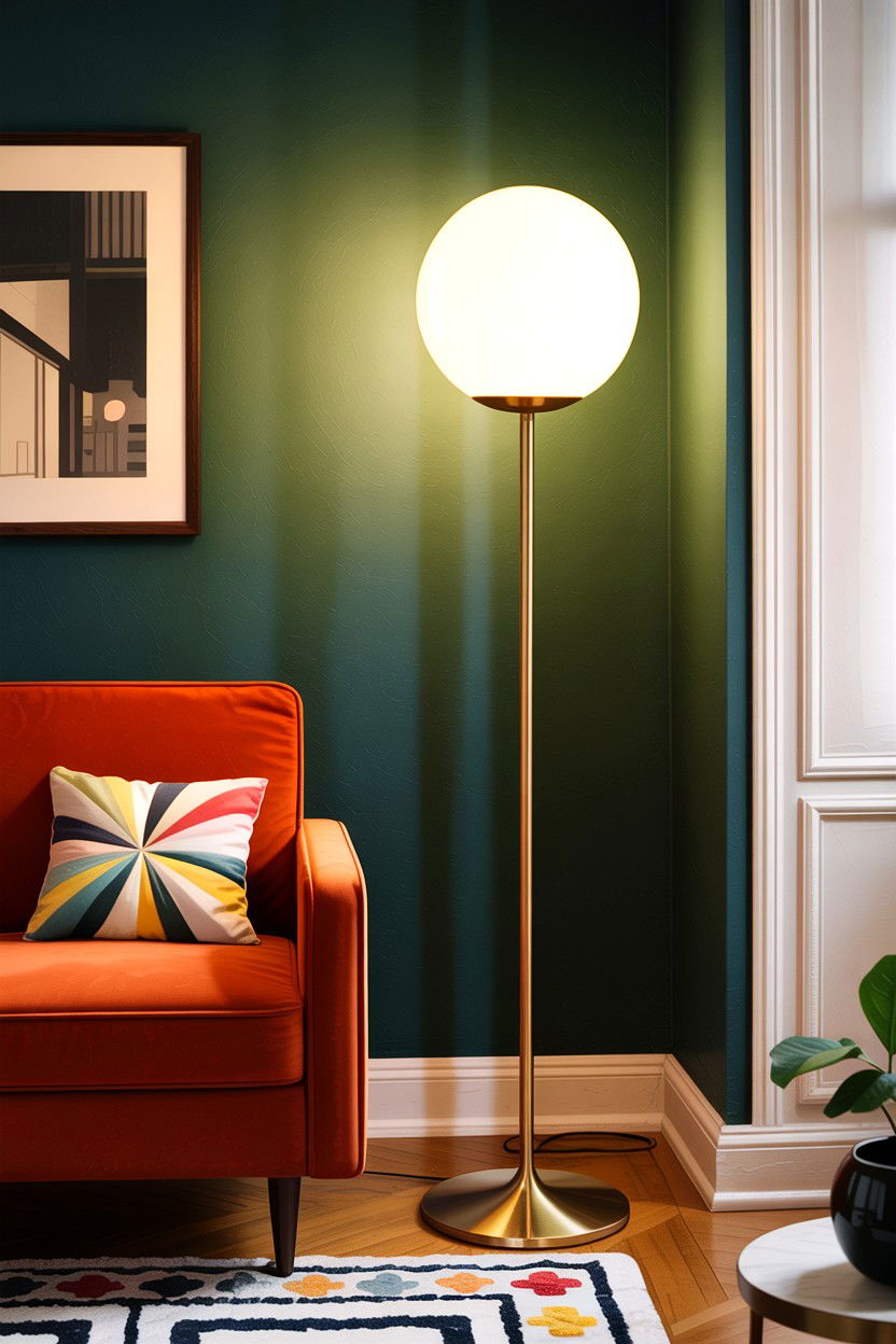 Globe Floor Lamp - 30 bedroom floor lamps