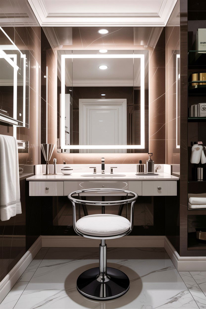 Glossy Finish Vanity - 30 bedroom vanity tables