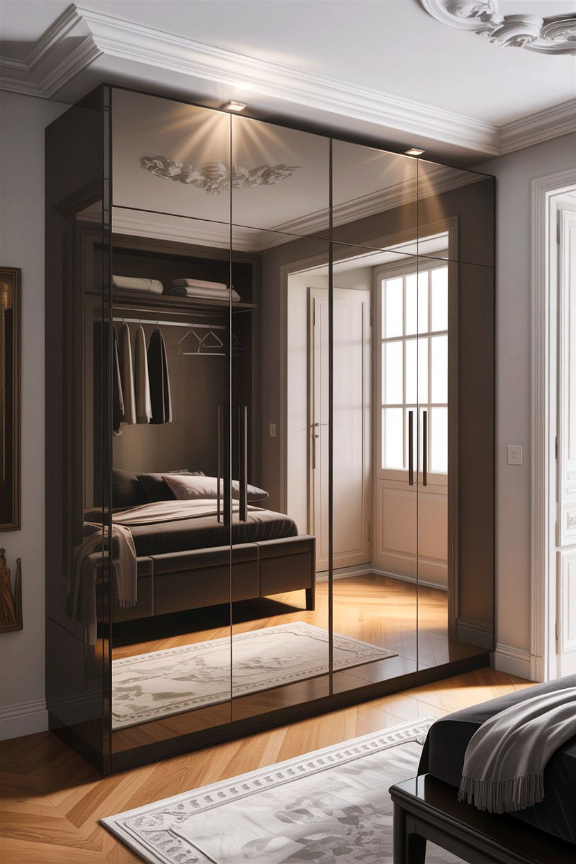 Glossy Wardrobe - 30 bedroom wardrobes