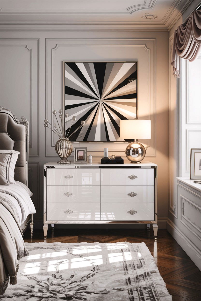 Glossy White Dresser - 30 bedroom white dressers