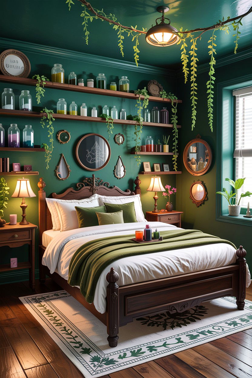 Goblincore Bedroom - 30 bedroom vision boards