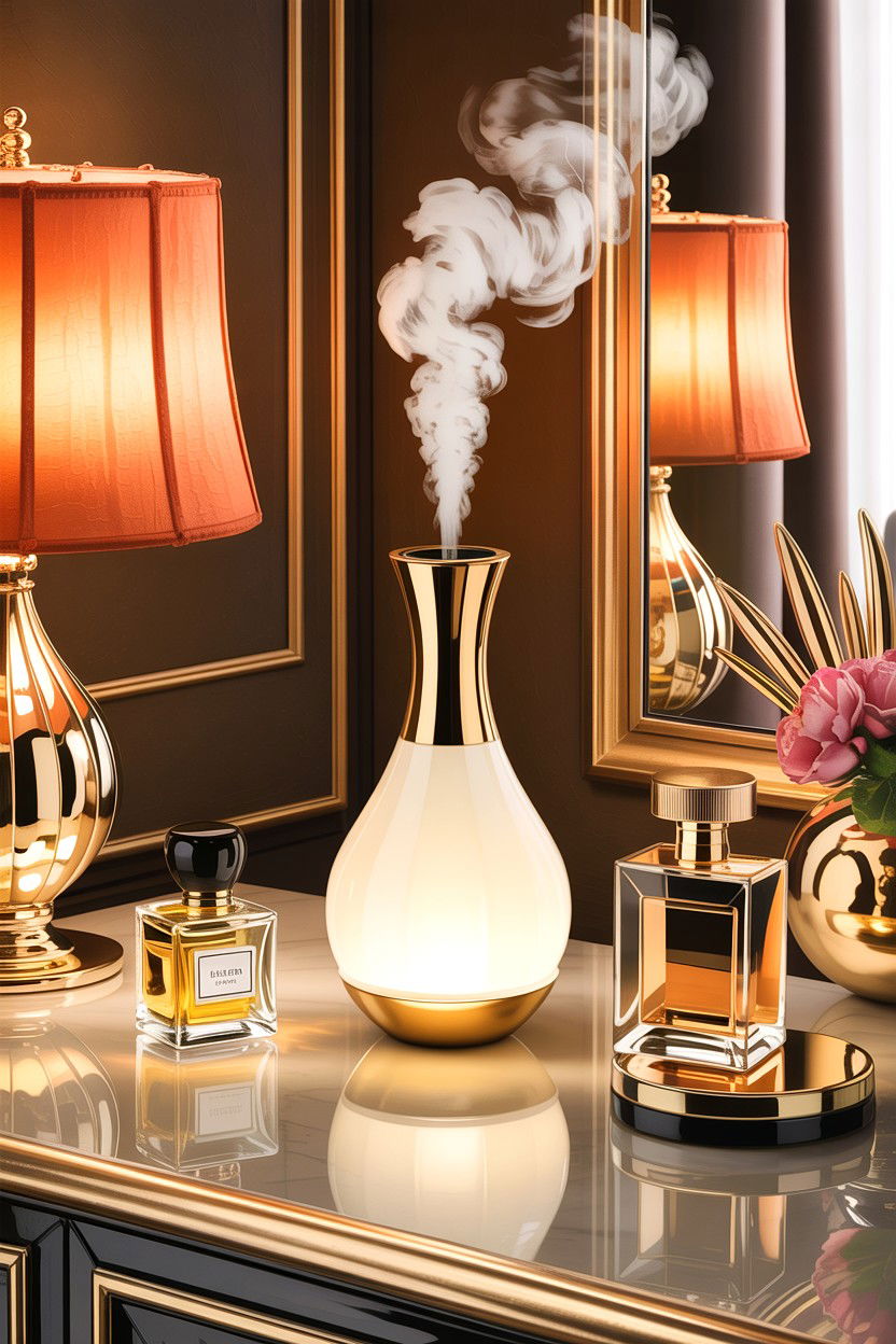 Gold Accent Diffuser - 30 living room diffusers