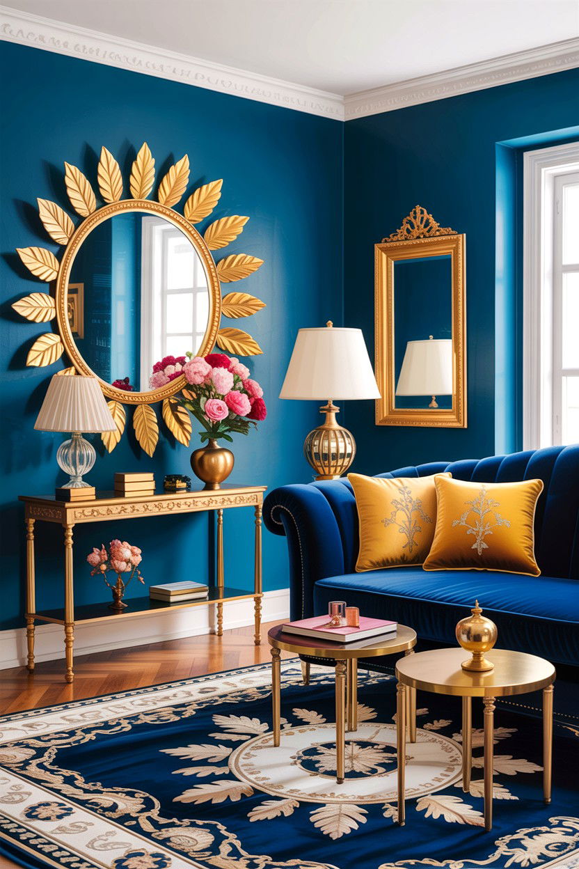 Gold Accent Living Room - 30 Indian living room ideas