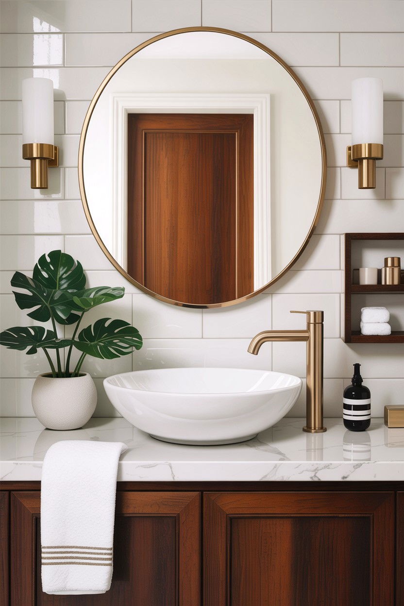 Gold Bathroom Faucet - 30 bathroom accessories ideas