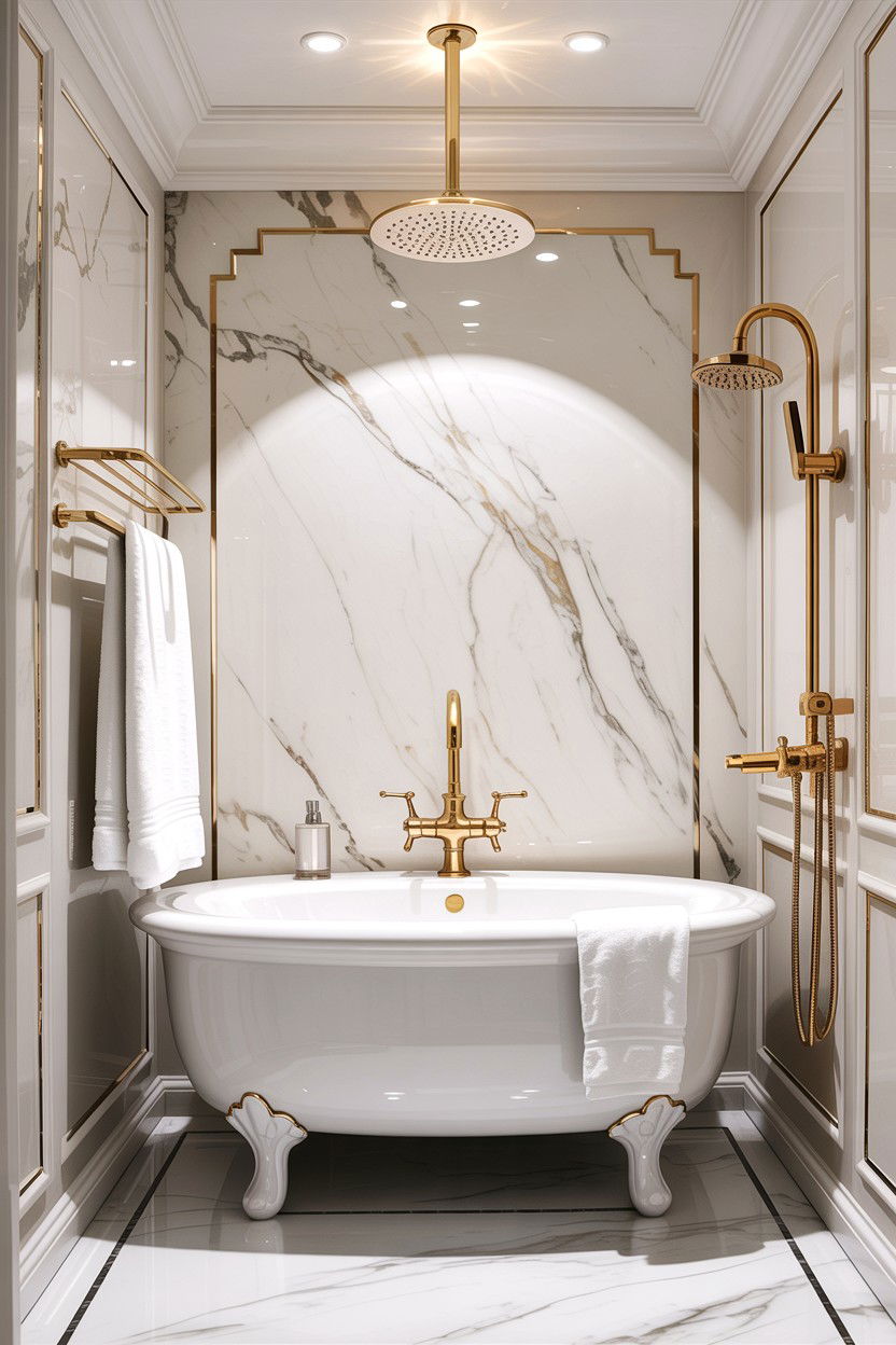 Gold Bathroom Fixtures - 30 HGTV bathroom ideas