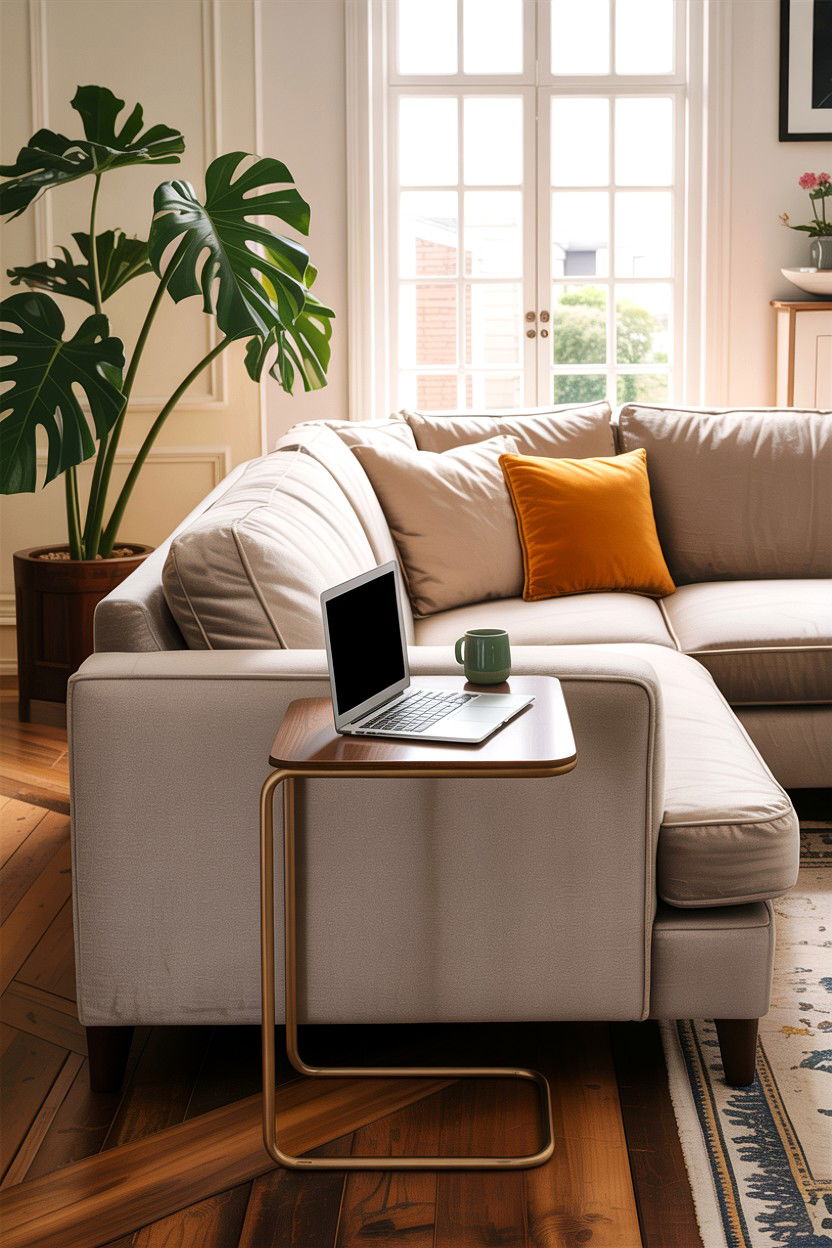 Gold C Table - 30 living room gold furniture ideas