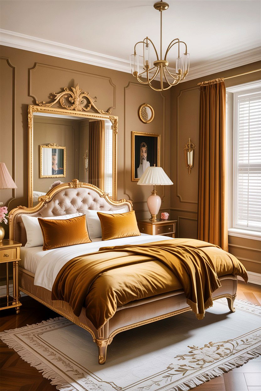 Gold Decor Beige Bedroom - 30 bedroom beige walls