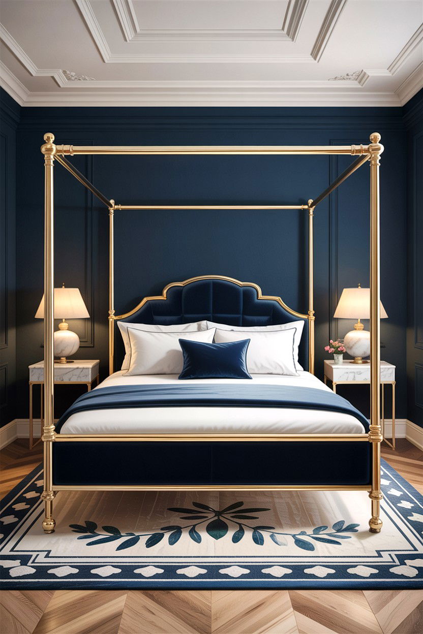 Gold Frame Canopy Bed - 30 canopy bed ideas