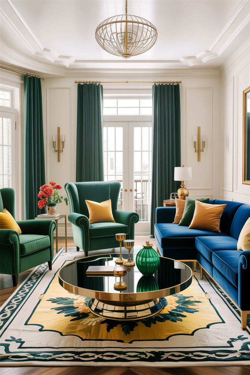 Gold Glass Coffee Table - 30 living room glass coffee tables