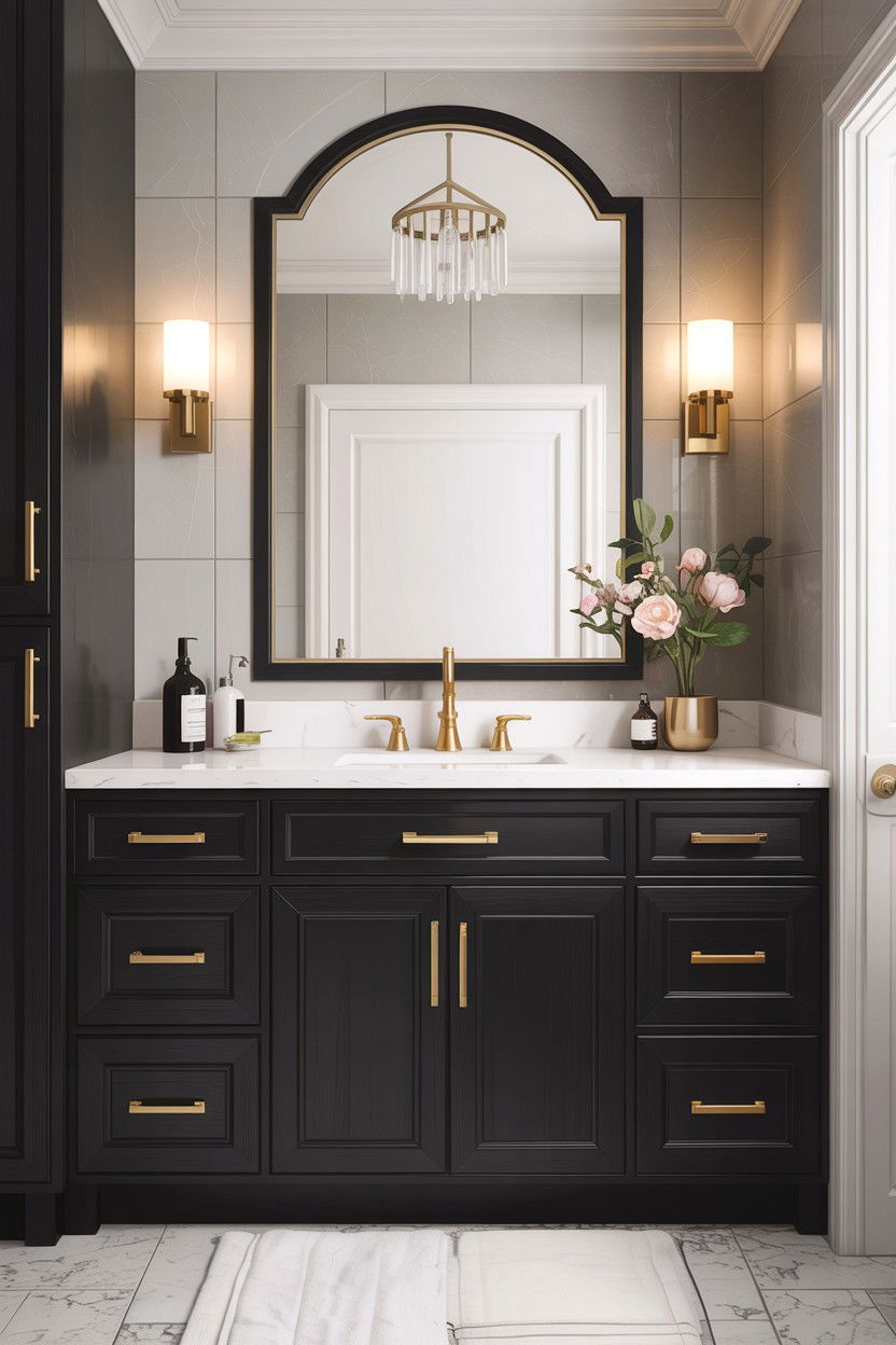 Gold Hardware Bathroom Vanity - 30 custom bathroom vanity ideas