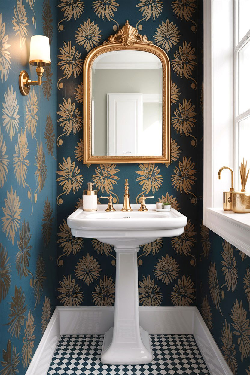 Gold centerset bathroom faucet - 30 gold faucet ideas