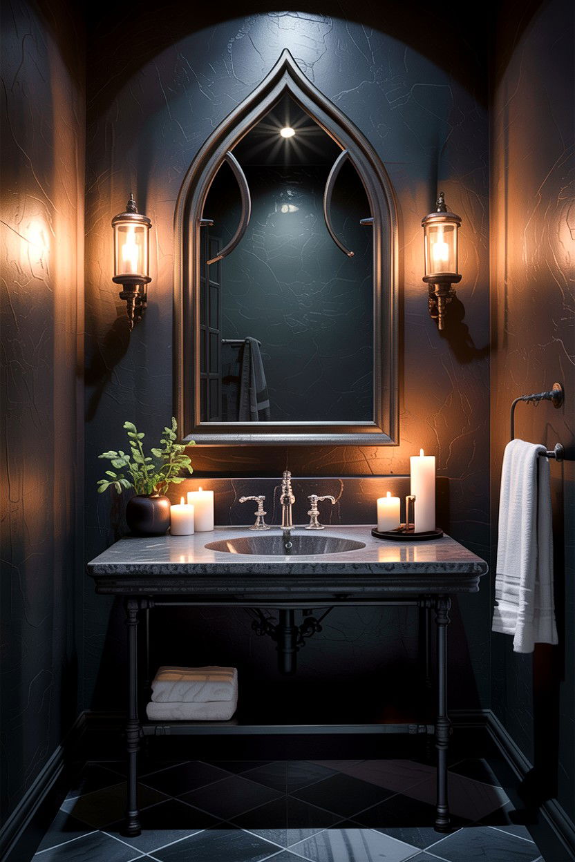 Gothic Arched Bathroom Mirror - 30 arched bathroom mirror ideas