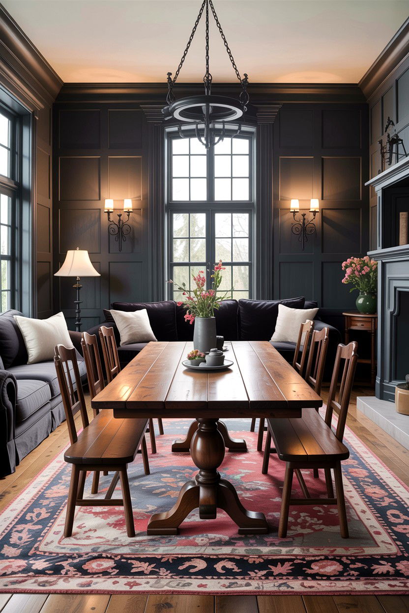 Gothic Farmhouse Living Room - 30 gothic living room ideas