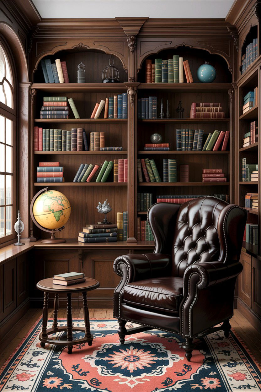 Gothic Library Living Room - 30 gothic living room ideas