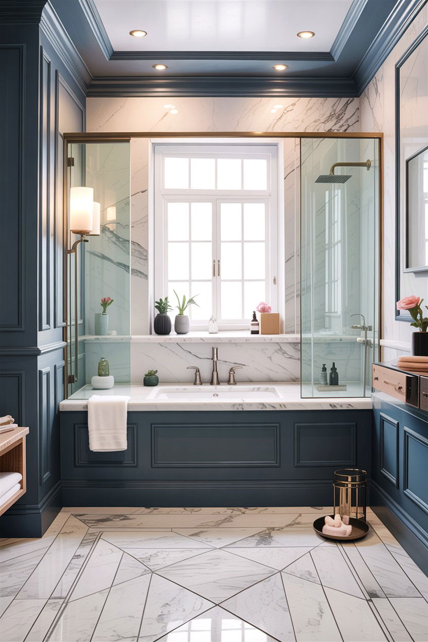 Gray Bathroom Baseboard - 30 bathroom baseboard ideas