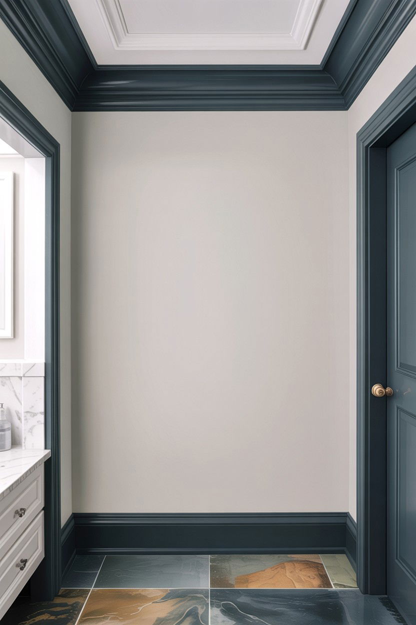 Gray Bathroom Crown Molding - 30 bathroom crown molding ideas