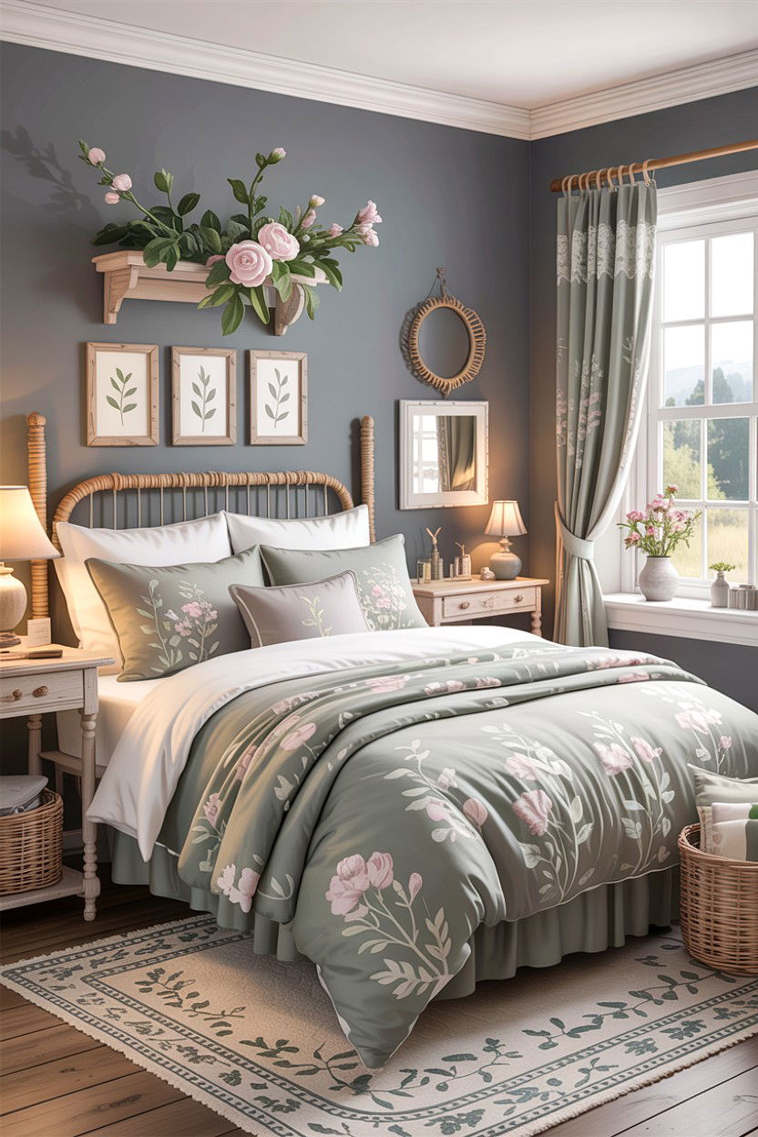 Gray Cottage Bedroom - 30 rustic gray bedroom ideas