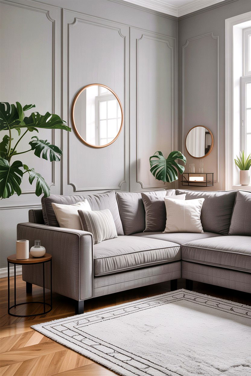 Gray L Shaped Sectional - 30 living room corner sofa ideas