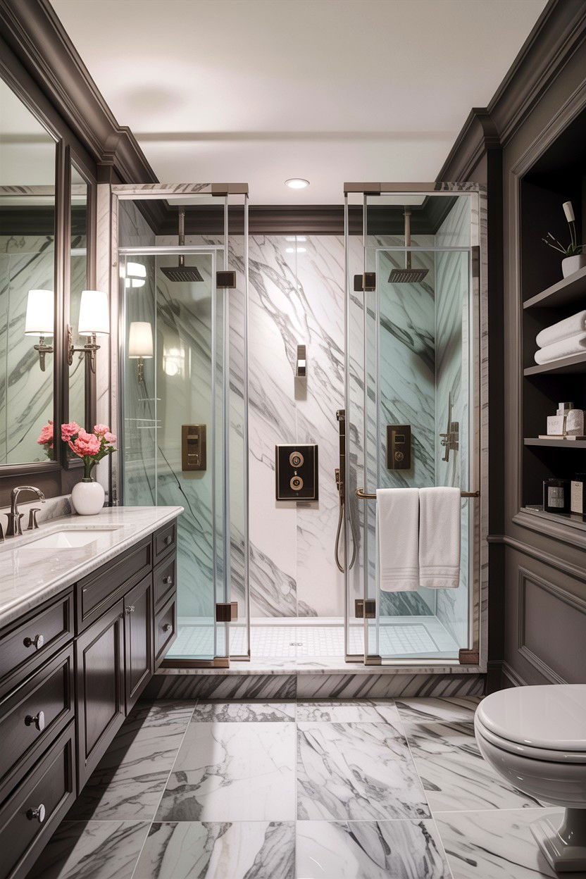 Gray Luxury Ensuite Bathroom - 30 gray bathroom ideas