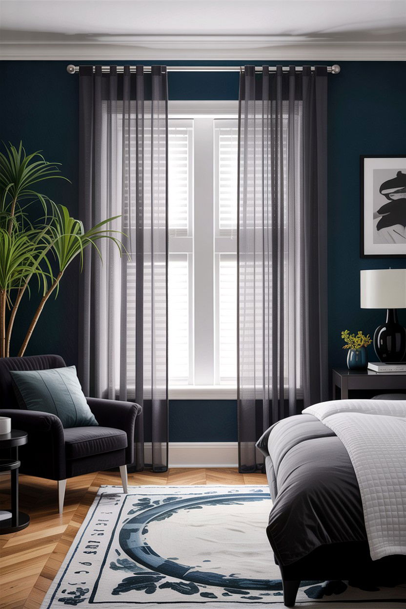 Gray Sheer Curtains Bedroom - 30 bedroom sheer curtains