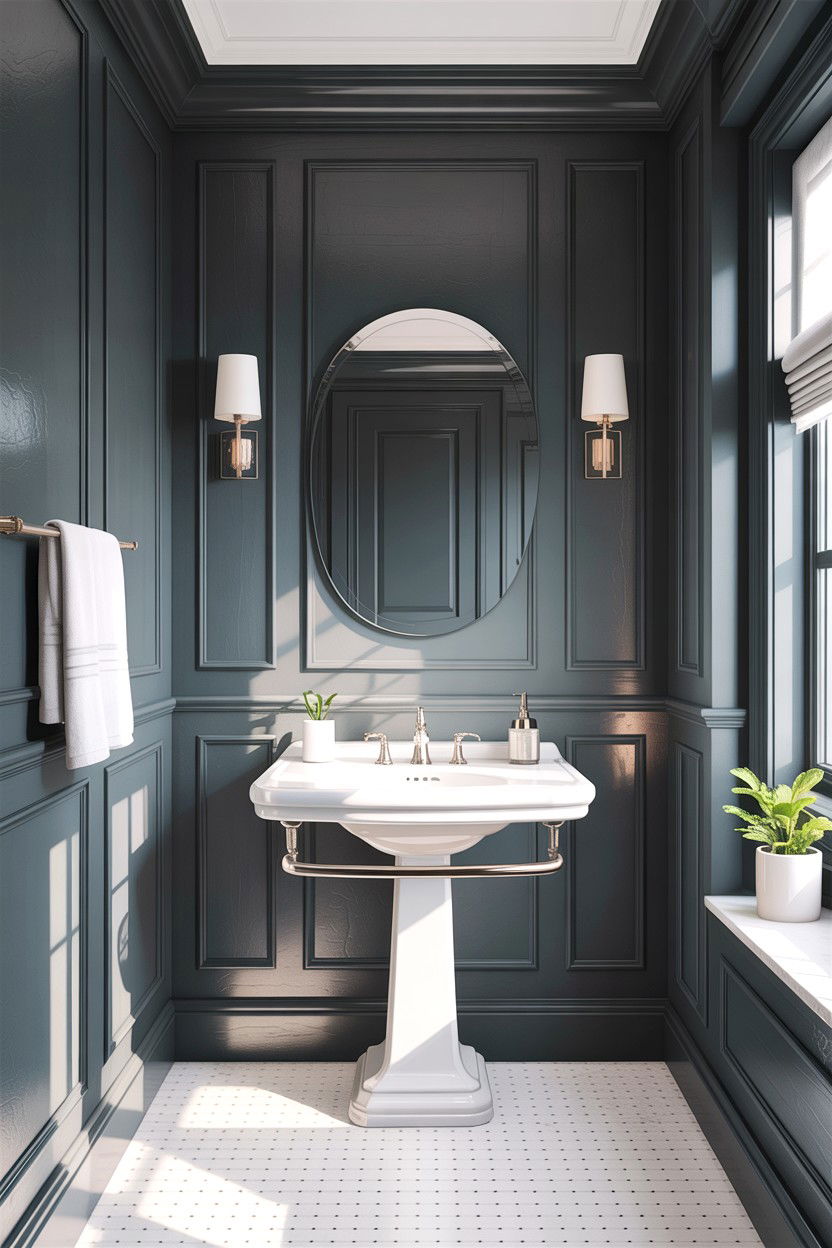 Gray Wainscoting Bathroom - 30 gray bathroom ideas