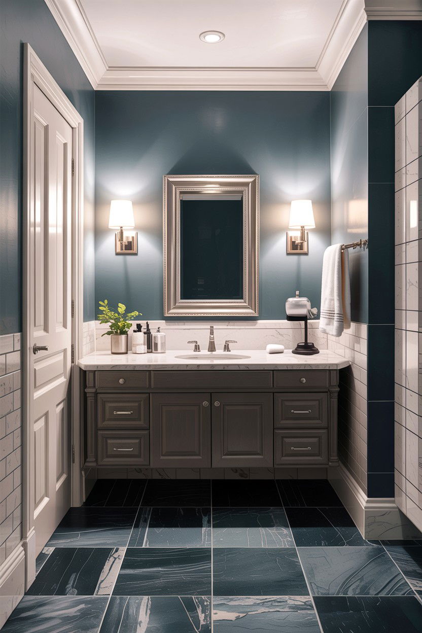 Gray condo bathroom interior - 30 condo bathroom ideas