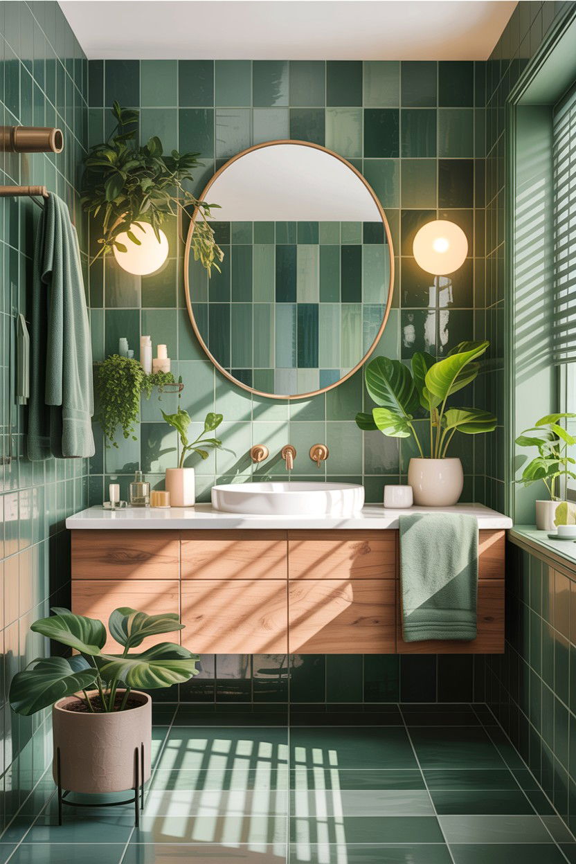 Green Bathroom - 30 interior designer bathroom ideas