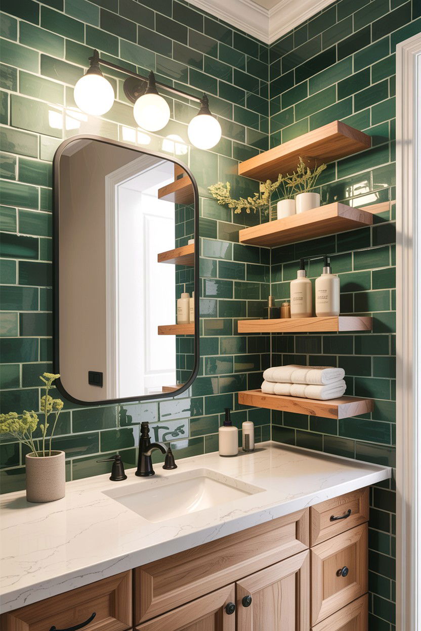 30 Stunning Bathroom Accent Wall Ideas for Instant Impact