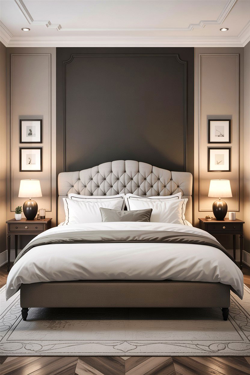 Greige Bedroom Accent Wall - 30 greige bedroom ideas