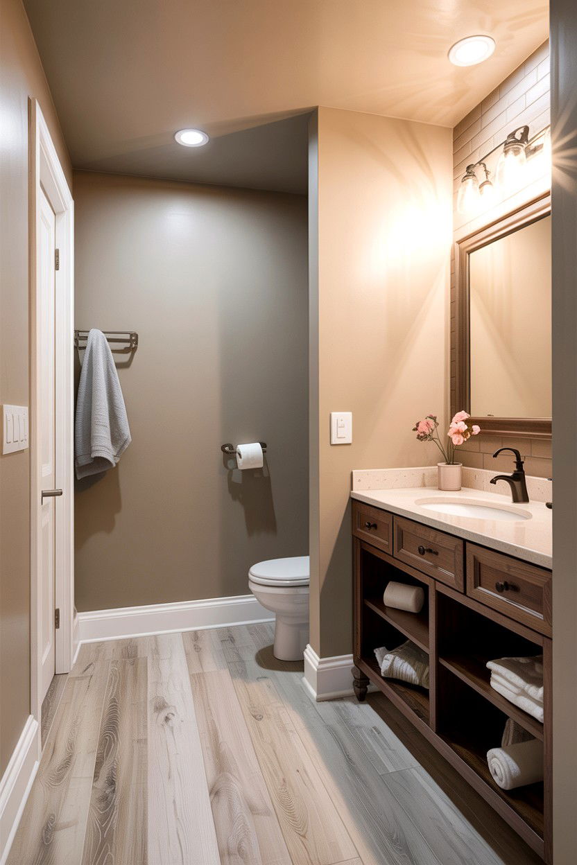 Greige basement bathroom - 30 greige bathroom ideas