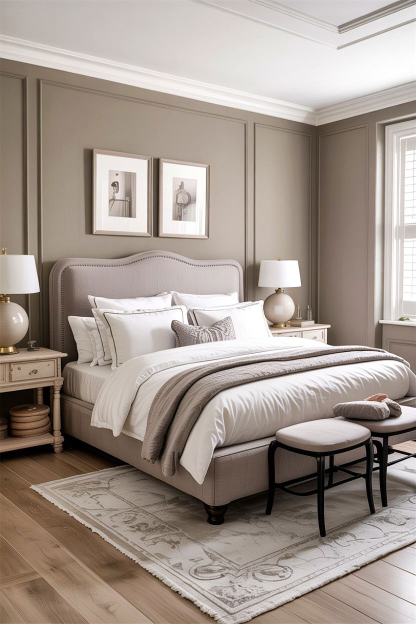 Greige bedroom - 30 bedroom paint colors
