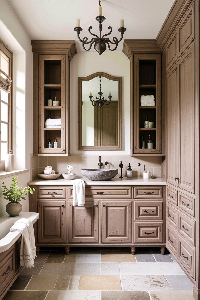 30 Greige Bathroom Ideas for a Warm, Neutral Interior